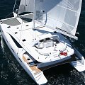 VISION 450 a luxury catamaran with Corkcomfort 